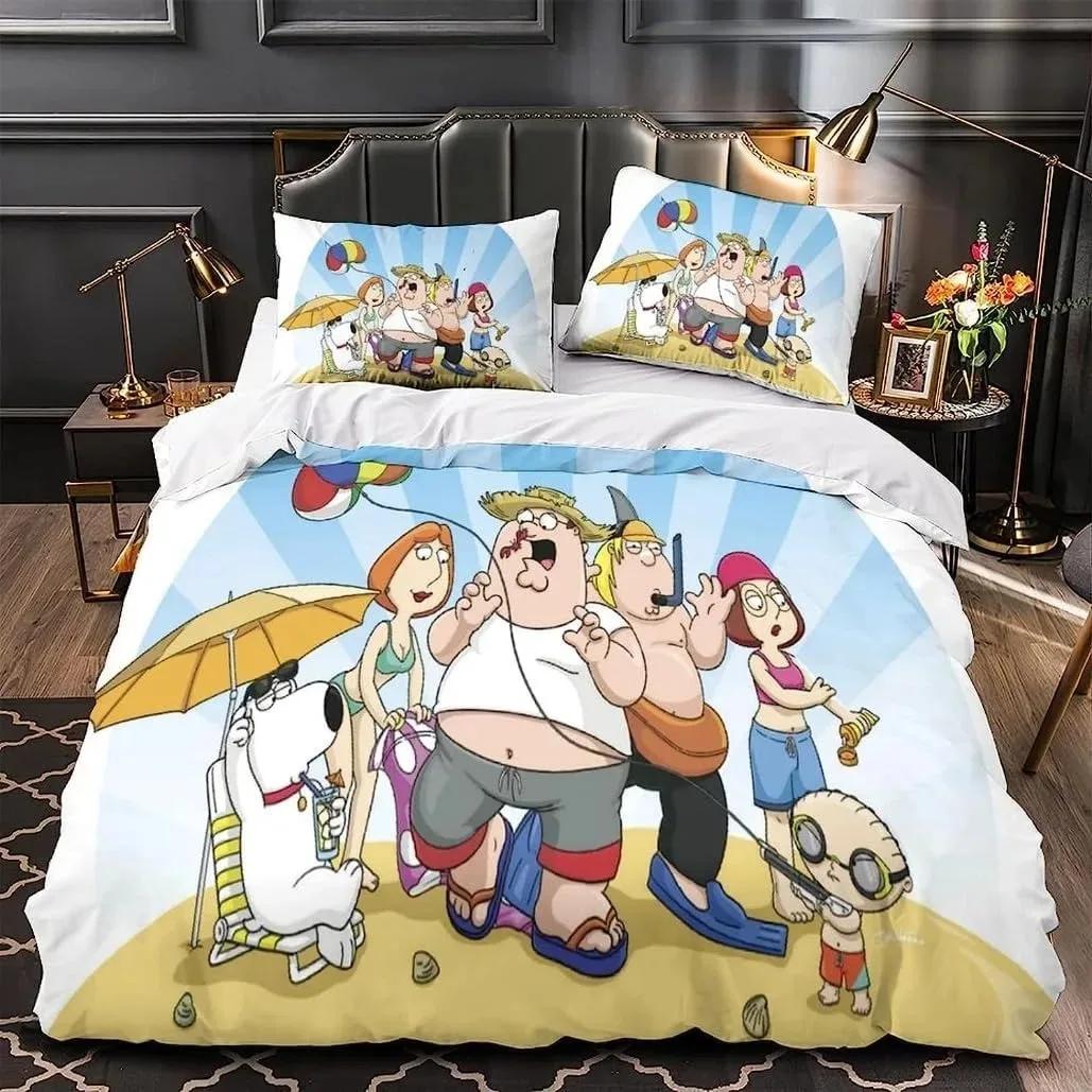 Jessica Chen Unisex Cartoon Animation Customisable Bedding Setfamily Guy Bedding Set For Boys Adult Twin Queen Size Duvet Cover Pillowcase