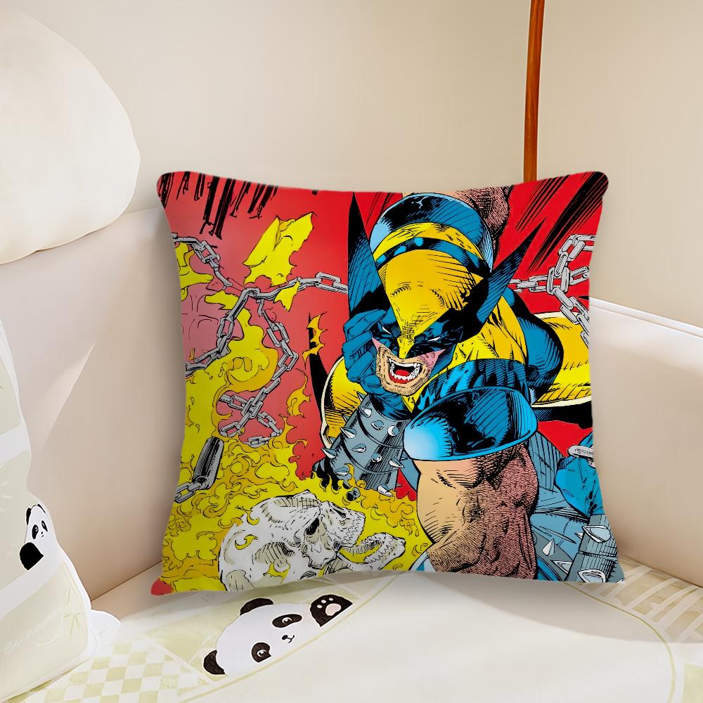 Movie Wolverine X-Men Cool Cushion Cover Living Room Headboard Bedroom Office Cushion Cushion Sofa Nap Time Pillow Case