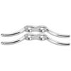 2pcs set 6in Cleat Stainless Steel Flagpole Cleat Hook Flag Halyard Boat Securing Tie Down