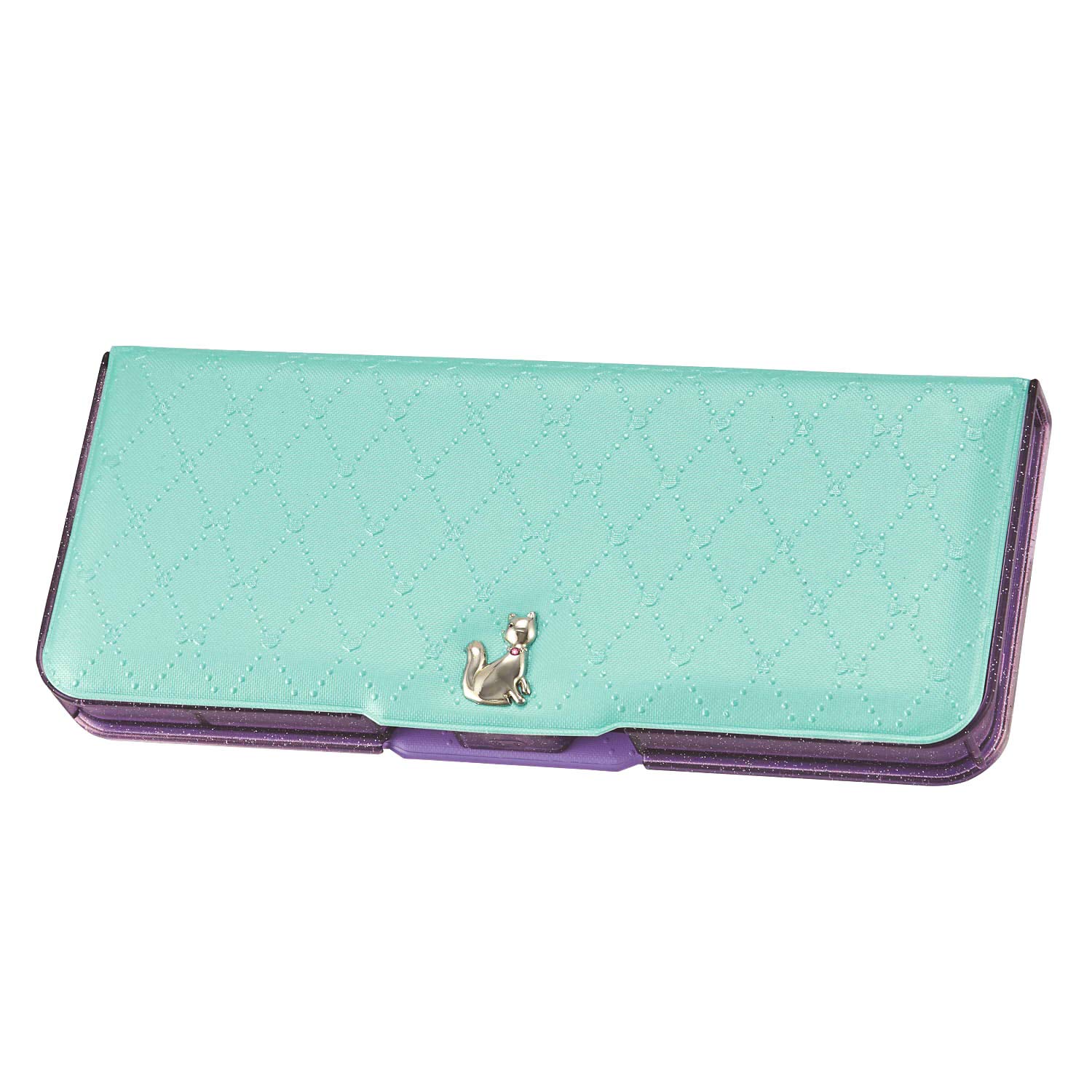 

Kutsuwa Royal Pretty Pencil Cat CH202MT 2-Door Case, Mint,