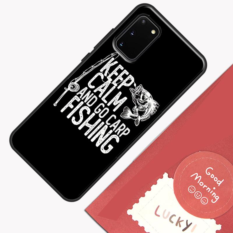 Carp Fish Fishing Rod Phone Case For Samsung Galaxy S23 S26 Ultra S20 S21 S22 S24 S25 Plus S10 S25 FE Cover Shell