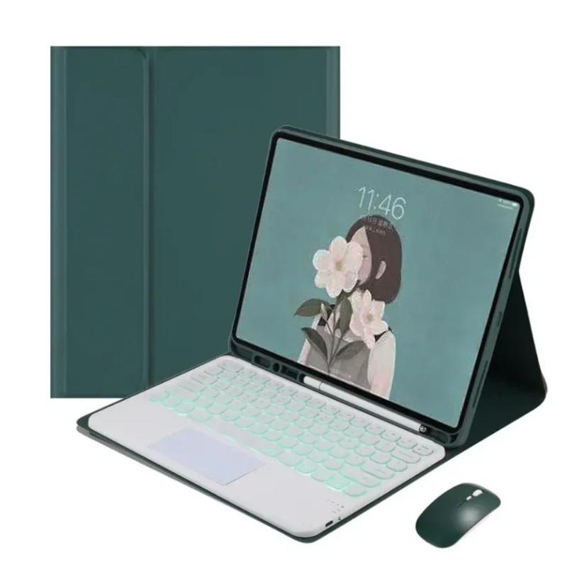 Custodia Tastiera Retroilluminata per iPad Air 6ª Generazione 11 Pollici 2024 Air 11 M3 2025 Touchpad RGB Bluetooth Tastiera Wireless Cover Guscio Funda