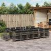 VidaXL 17-piece Garden Dining Set and Cushions Braided Resin 3211724