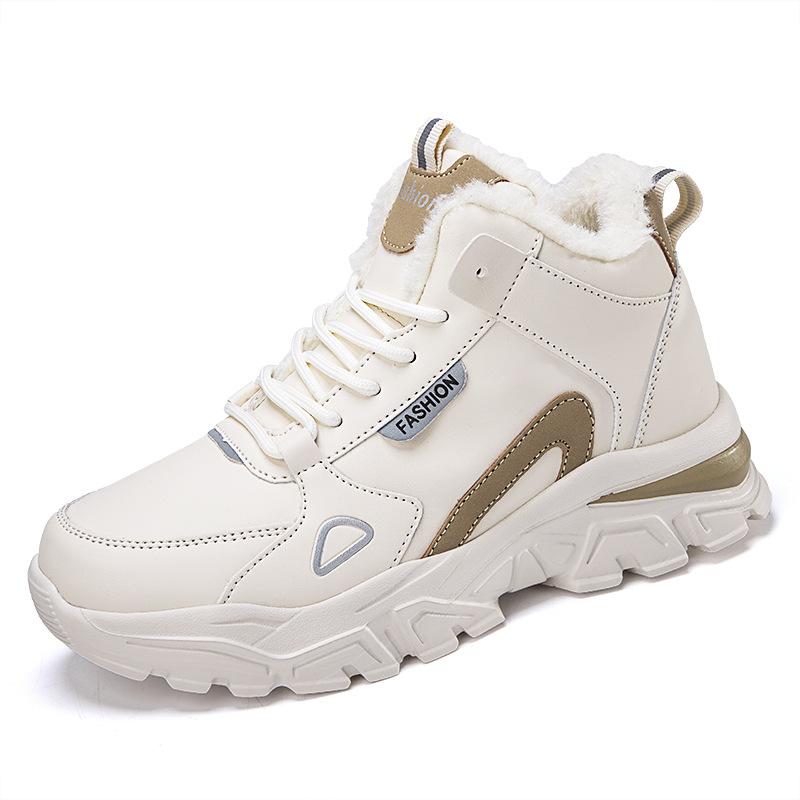 

2025 autumn and winter new snow boots cotton shoes women s velvet platform large size fashion sports and leisure women s shoes 42