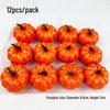 8.5cm Realistic Foam Pumpkin Model Halloween Decorations - Set of 12 for Photography