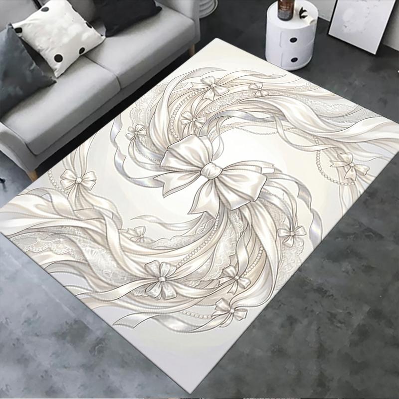 2025 New Gorgeous Bow Carpet Rug for Living Room Bedroom Home Sofa Decoration,Kids play Non-slip Floor Mat112