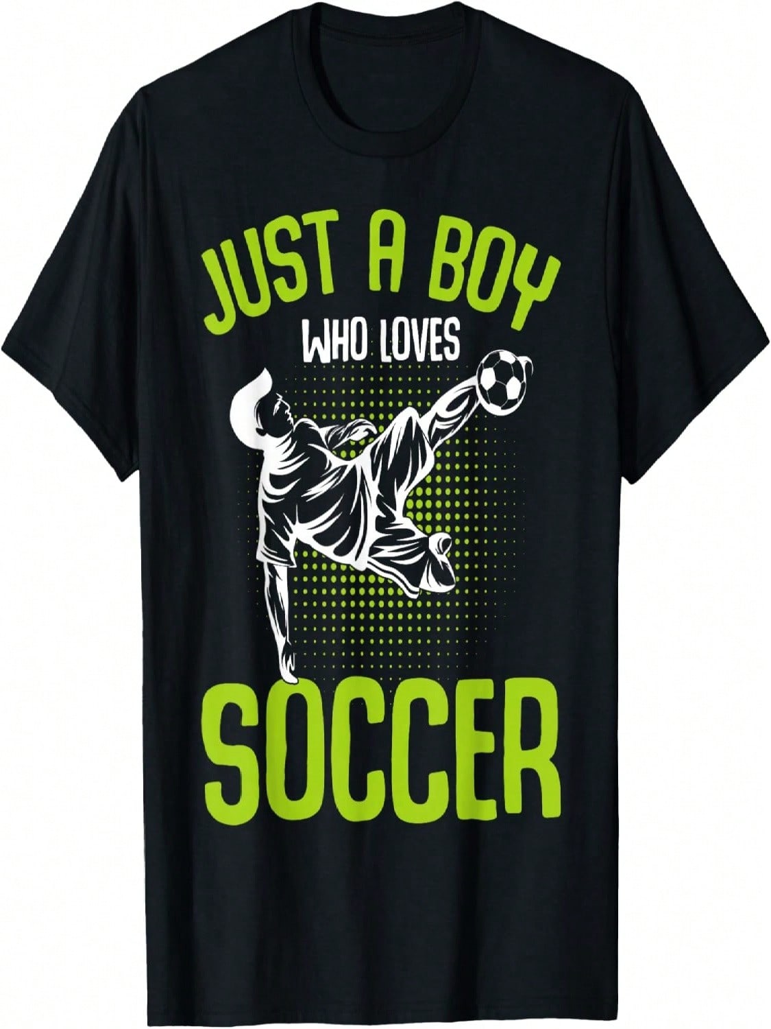 Just A Boy Who Loves Soccer Player Boys Kids T-Shirt S