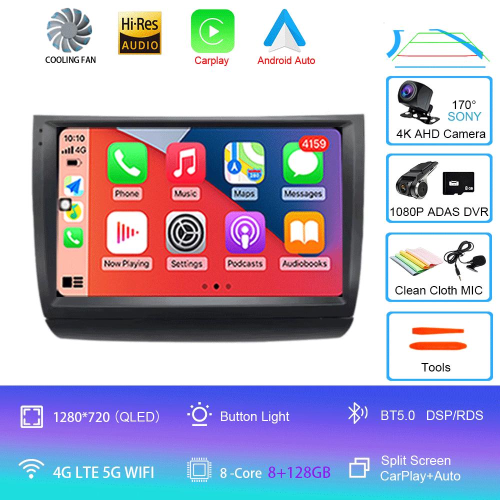 Car Radio Android 14 Carplay Auto WIFI+4G For Toyota Prius 20 2002-2009 Multimedia Video Player GPS Navigation Stereo Head Unit