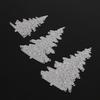 3pcs Die Cuts Christmas Tree DIY Cutting Template Decorative Embossing Solid Color Mini for Card Making for Scrapbooking