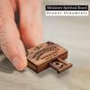 Mini kleines Ouija-Brett Retro Miniatur Spirit Board mit Schublade Holzminiaturen Emotionale Liebe Schublade Heimdekoration Geschenk