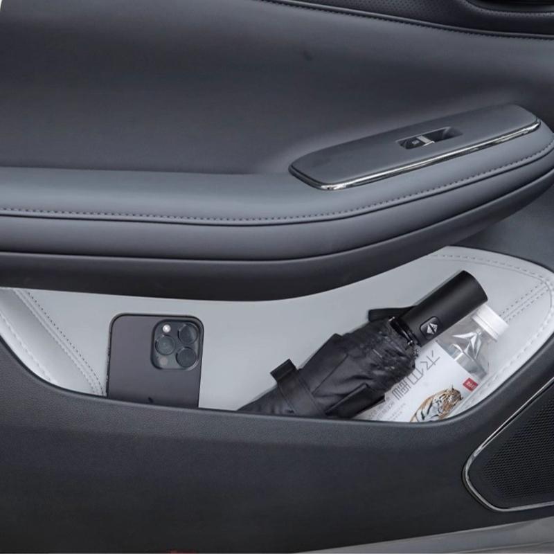 For GAC Aion SMAX S Plus S Car Door Slot Storage Pad Leather Door groove Protective Mats Storage Barrel Interior Accessories
