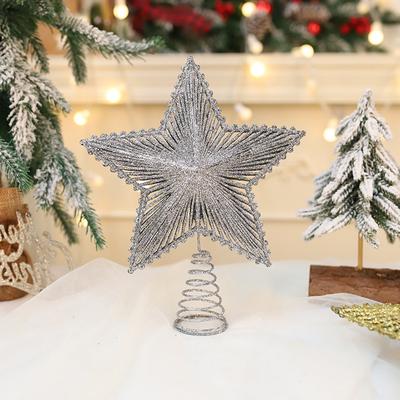 Xmas Metal Tree Topper Enhances Festive Ambiances Home Xmas Decor
