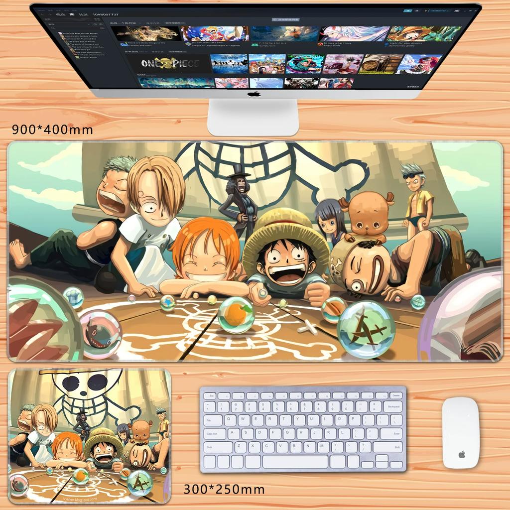 Oversized Chłopcy Anime Roronoa Zoro Dwuwymiarowy Duży Rozmiar Podkładka pod Klawiaturę do Gier Biurowa Podkładka pod Mysz Wysoka Rozdzielczość Anime ONE PIECE Skórzana Podkładka pod Mysz