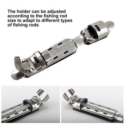Stainless Steel Seat Fishing Rod Clip Wheel Reel Holder Fishing Tool Fishing Reel Seat Deck Rod Clip Holder Fishing Tool