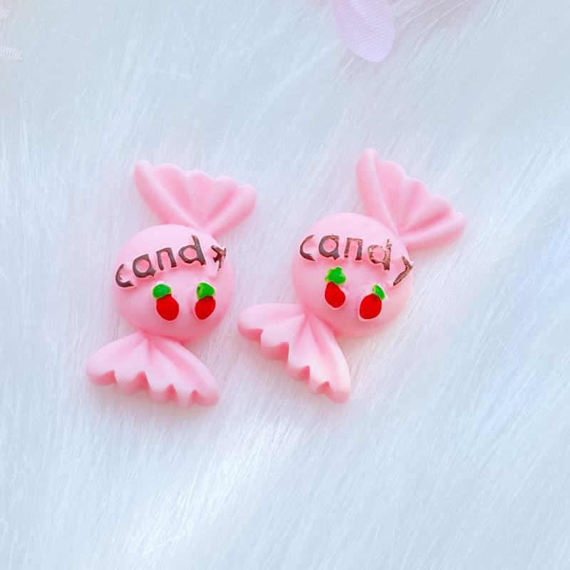 10 Stück Neue Gemischte Süße Cartoon Süßigkeiten Flache Rückseite Harz Scrapbooking DIY Schmuck Handwerk Dekoration Zubehör