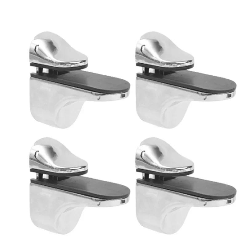 

3/1 шт. Регулируемый держатель для стеклянной полки, зажим, кронштейны для ванной комнаты, держатель для деревянных полок, кронштейн для полки для стекла 3PCS