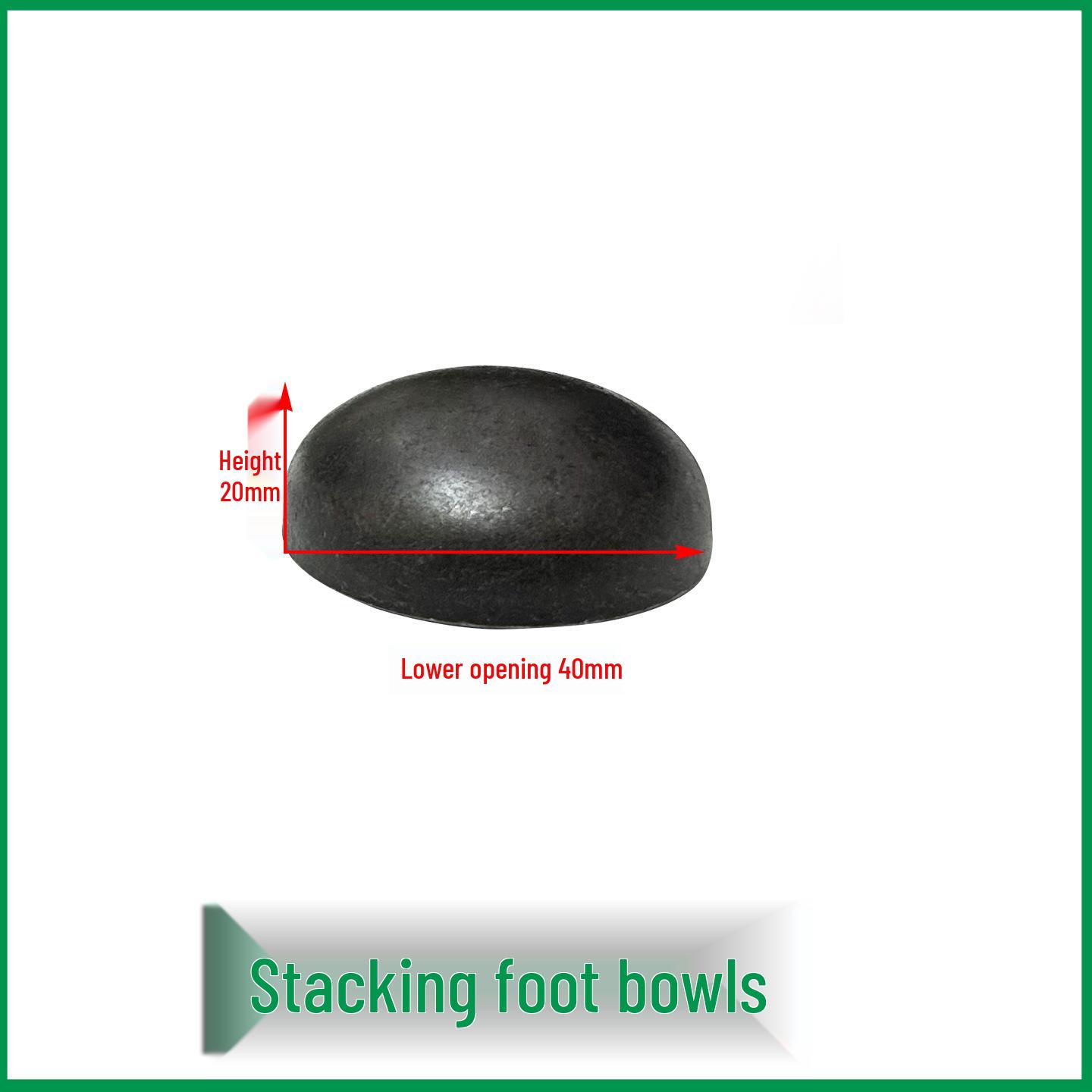 Round Tube Stacking Rack Base with Foot Bowl Cap