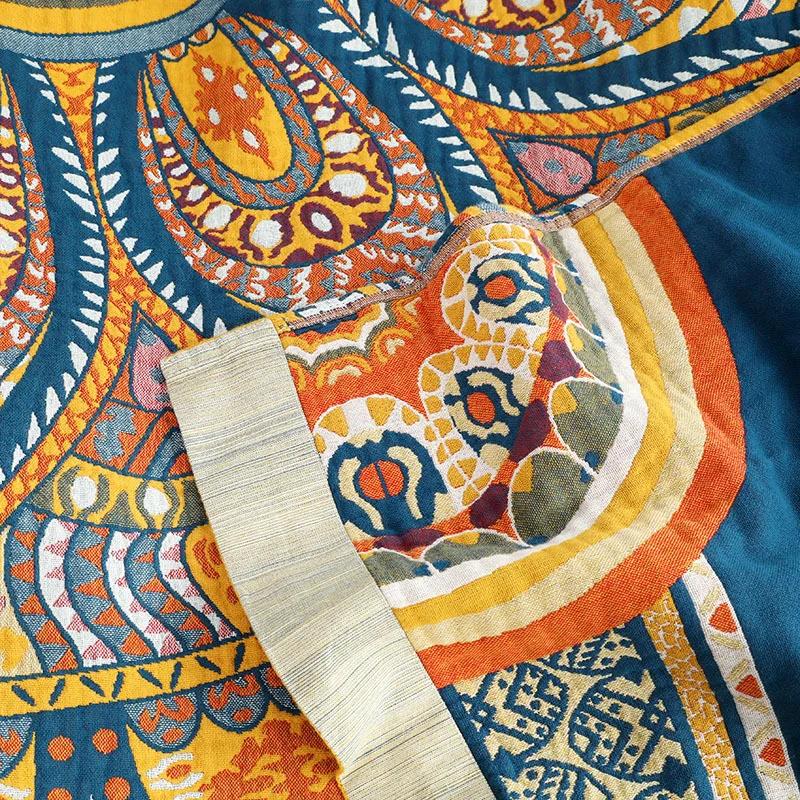 Mandala europeană pentru petrecere a timpului liber cuvertură 100% bumbac prosop pilota cearșaf de pat de vară pătură de somn dublă cuvertură de pat moale prosop de canapea boho