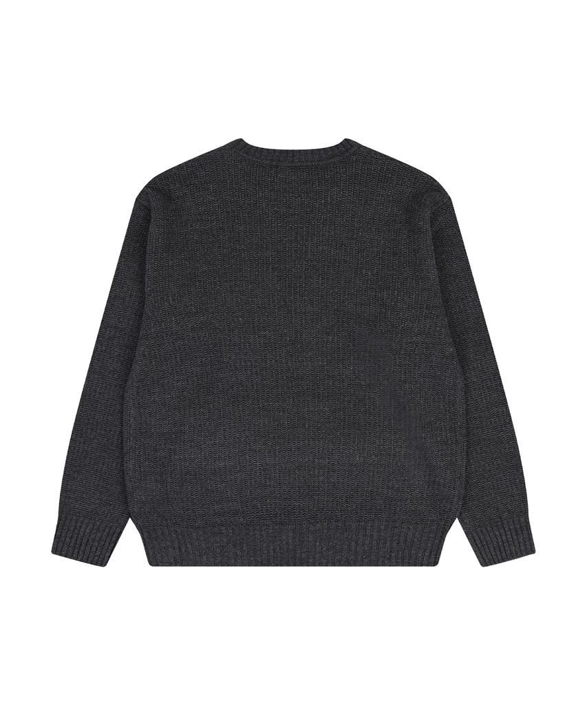 W STANDARD Graphic Knit [Charcoal]
