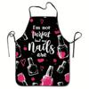 Waterproof Sleeveless Apron With Unique Print For Barbecuing And Creative Styling