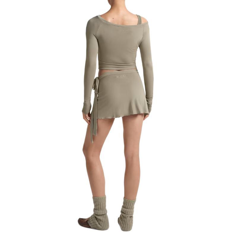 Nike × SKIMS Logo Short Knit Casual Skirt Women skirts IR5094-035