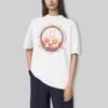 Men's And Women's Casual Loose Printed T-Shirt Round-Neck Pullover Short-Sleeved Top