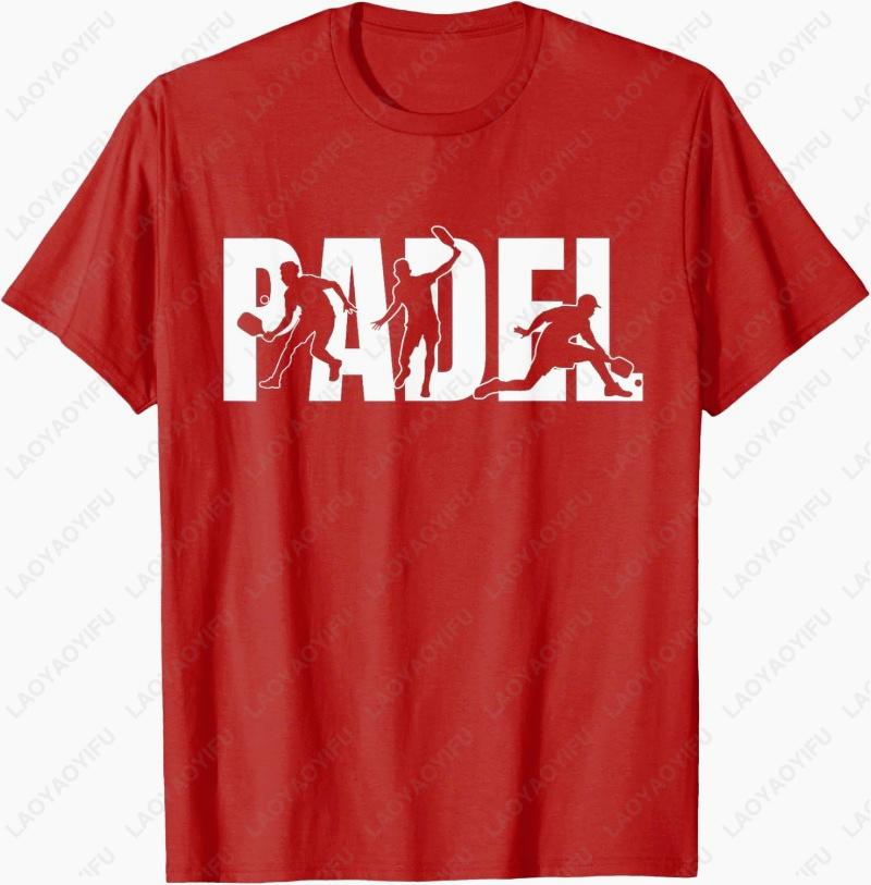

Padel Tennis Player Silhouette Sports Lover Gift Cotton TShirt Creative Trend Sport Casual Style Simple Camisetas Shirt for Men S