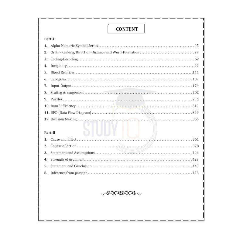 Reasoning IQ Reasoning Ability Book For Banking & Insurance