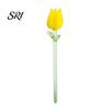 Delicate Glass Keepsake Mini Flower Ornament Handmade Colored Miniature Collectible Art Tiny Decoration for Table Centerpiece Bookshelves Micro