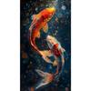 5D Vollbohrer Quadratisch Rund Diamantmalerei Koi-Fisch Karpfen Diamantmosaik Kreuzstich Diamantstickerei Dekor