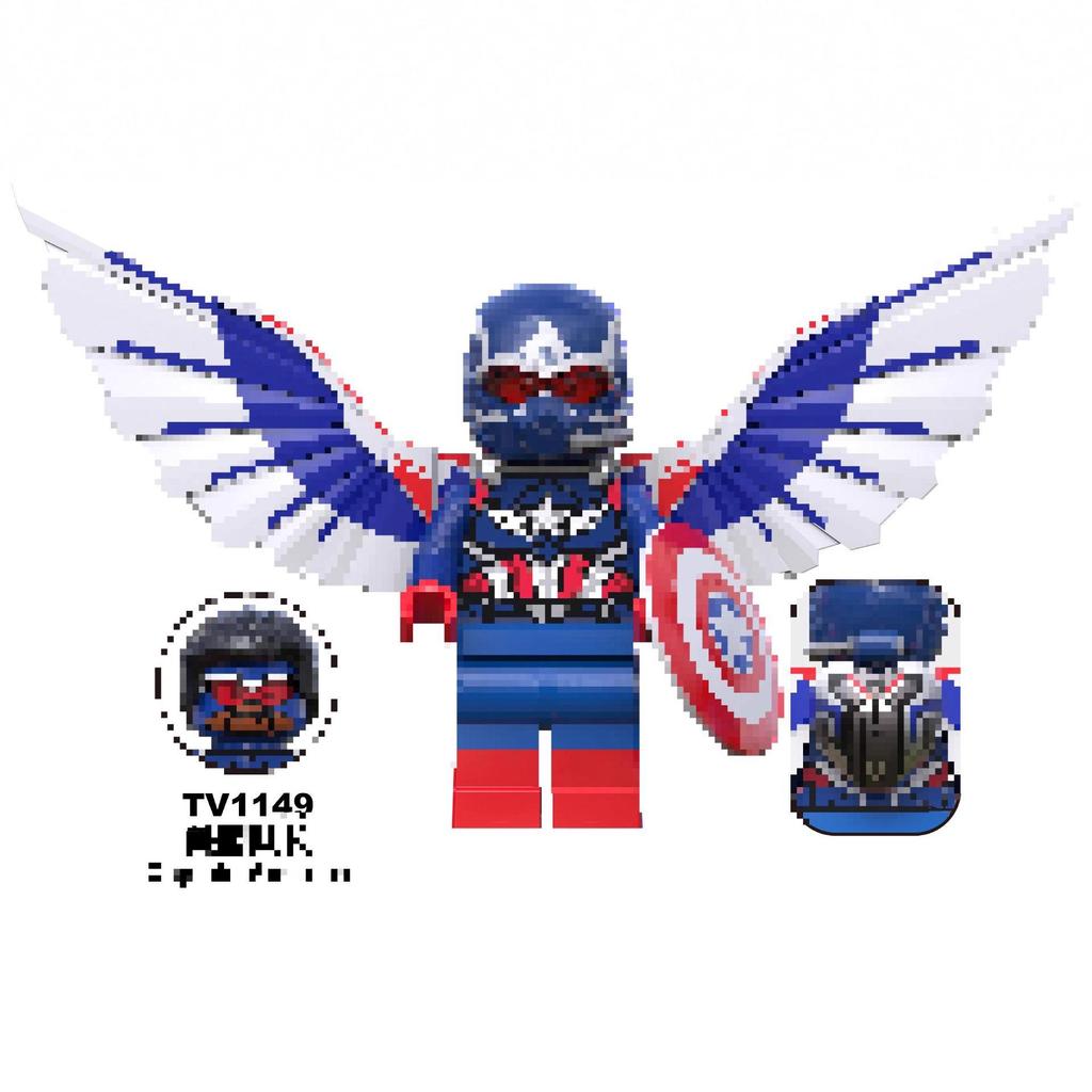 TV6216-6218 Superhero Series Captain Falcon Building Blocks Figure Toy