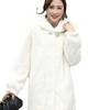 Imitation Mink Coat Women's Long Winter Thickened Medium Suit Imitation Whole Mink Fur Imitation Coat Black