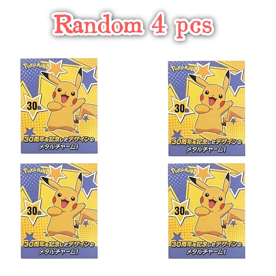 6-Style Anime 30Th Anniversary Pok  Mon Commemorative Edition Action Figurine Pikachu And Its Friends  Model Doll Plaything Gi