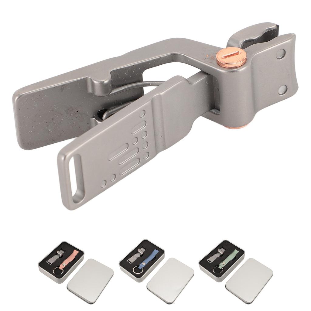 Portable Nail Clipper with Keychain Large Open Stainless Steel Nail Clipper for Fingernail Toenails