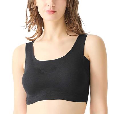 Gunze Acedron Bra with Breathable and Smooth Black Half-Top Sweat-Absorbing Pads, Sweat-Wicking, Quick-Drying Innerwear, Material, MC2055P, Women's,