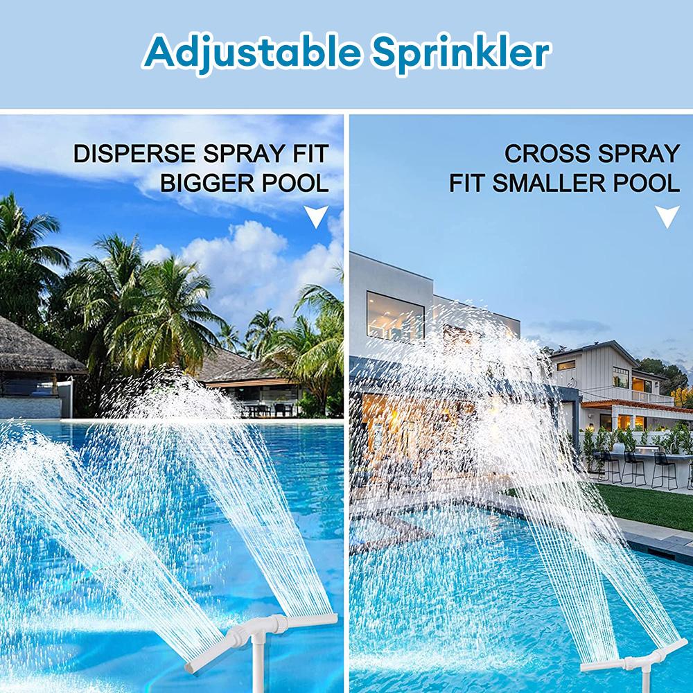 Фонтанные головки для бассейнов Регулируемый водопадный разбрызгиватель для бассейнов — фото 5