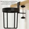 Metal Desk Drinks Holder Desk Mount Cup Holder Side Table Cup Holder Clip On Mounted Table and Stainless Steel Holder