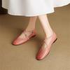 Fashion New Spring/summer Genuine Leather Women Shoe Round Toe Shoes for Women Fashion Mary Jane Shoes Low Heel Women Pumps Flat Shoes