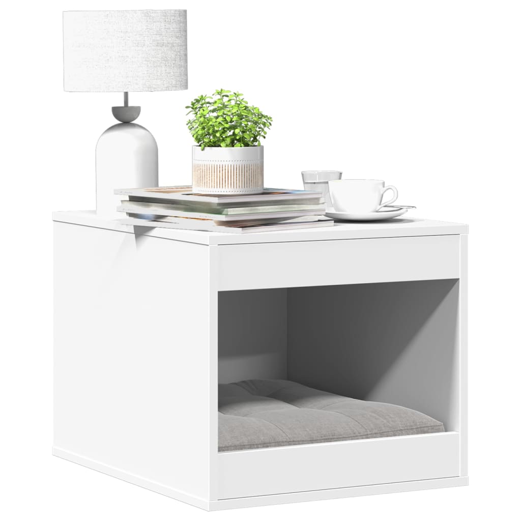 vidaXL Katzenklo Weiß 47x59x42 cm Holzwerkstoff weiß
