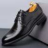 Versatile Mens Business Leather Shoes Fashion Lace-up Derby Shoes Comfortable Male Oxford Shoes Outdoor Sneakers Casual Footwear
