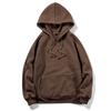 Men's Casual Loose Hooded Long Sleeve Padded Sweatshirt Pullover Big Pockets