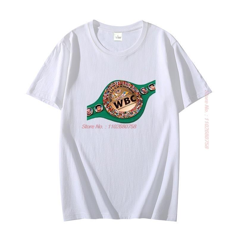 Bokskampioenen Van De Wereld Wbc Canelo Alvarez Kampioenen Grafische T-shirts Zomer Oversized Katoenen T-shirt Unisex Kleding