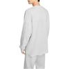 Skechers Logo Print Knitted Soft Comfortable Breathable Long Sleeve T-Shirt Men Tops Light-White Gray L324M106-0248