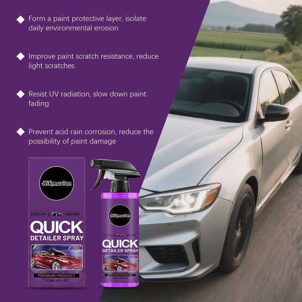 Auto-Beschichtungsspray - Quick Detailer & Wasserloses Waschmittel für die tägliche Reinigung, Lackversiegelung für natürlichen Glanz & Glanz, Außenpflege- & Wartungsnebel für Autos