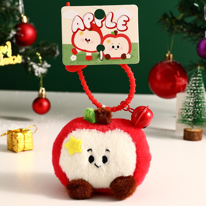 Authentic Plush Head-Tilt Christmas Keychain Decompression Doll - Small Pendant Ornament Gift