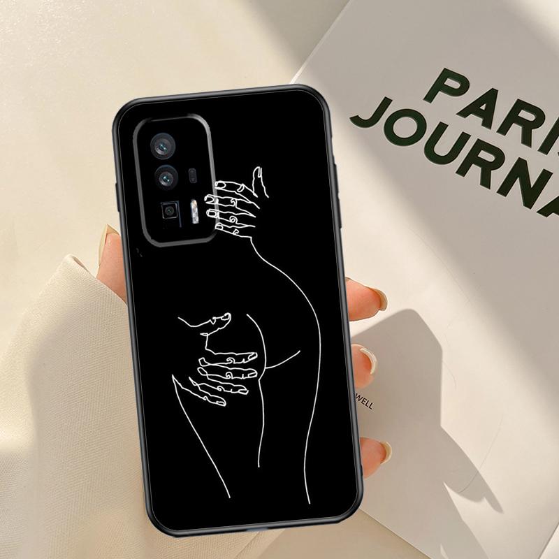 Sexy Line Minimalist Style Case For Xiaomi 14 15 Ultra 13T 14T 15T Pro 17 Pro Max POCO X7 Pro X3 X5 X6 F5 F6 F7 F8 Coque