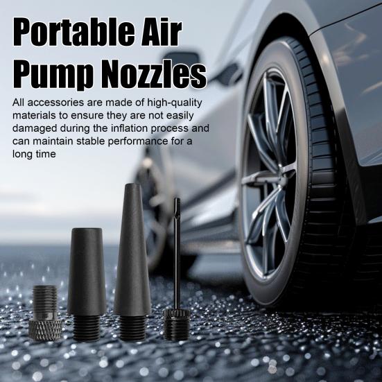 Top İğne Uzun Kısa Nozul Seti Araba Hava Pompası Aksesuarları Paslanmaz Korozyona Dayanıklı Kolay Kurulum Geniş Uyumluluk Hava Pompası Top İğne