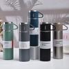 500ML Stainless Steel Vacuum Flask Gift Kit Office Business Style Thermos Bottle Outdoor Use Hot Water Thermal Insulation Couple Cup