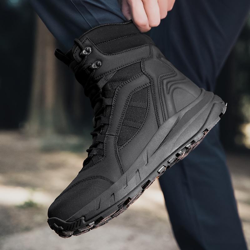 Herren Kletterschuhe Taktische Stiefel Wasserdicht Militärisch Hohe Qualität Motorrad Jagd Wanderschuhe Atmungsaktive Stiefel