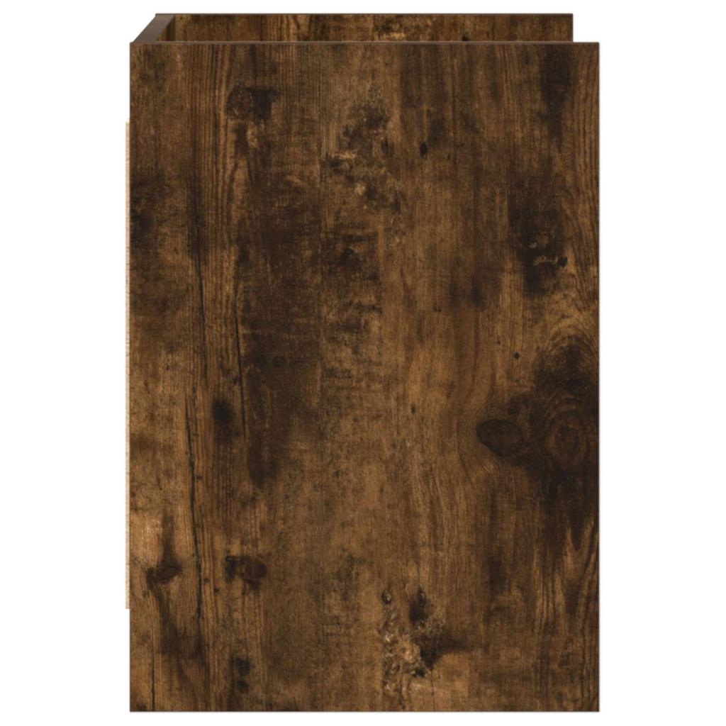 TV Cabinet 60 x 33 x 47 cm Smoked Oak Wood Based Material